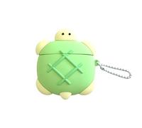 Rertnocnf Case Compatible with 2024 Airpods 4,Cute Kawaii Turtle Design Portable Cartoon Earbuds Accessories Soft Silicone Wireless Earphone Shockproof Protector with Chain