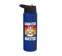 Rerto Inspired Animal Lovers Hamster Master Stainless Steel Insulated Water Bottle