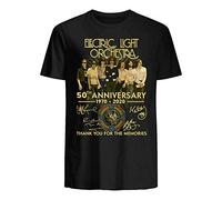 Res Electric Light Orchestra Elo 50Th Anniversary 1970 2020- Thanks You T-Shirt F. Black