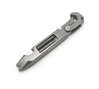 ResafeLy EDC Pry Bar,Titanium Multitool for Wrench, Screwdriver, Nail Puller, Bottle Opener with Pocket Clip