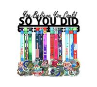 Resama Black Medal Holder Display Hanger Rack Medals-You believe you could SO YOU DID Medal Holder Wall Mount Easy to Install Race Runner Medal Frame