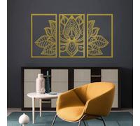 Resama Large Metal Mandala Wall Decor, Unique Lotus Flower Wall Art, Suitable for Office and Home Indoor and Outdoor Decoration
