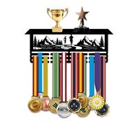 Resama Running Medal Hanger Holder Display Rack for Awards Ribbons Personalized Medal Sports Themed Race Ribbon Holder for Wall-Medal Hanger Display Award Rack-Metal Hanger Display for Boy Girl Kid