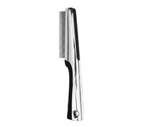 Resco Professional Flea and Face Comb, Anti-Static for Grooming pets Very Fine Pin Spacing, Chrome