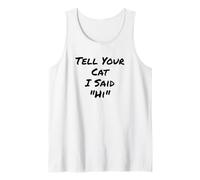 Rescue Adopt Funny Cat Lover Tell Your Cat I Said Hi Women Tank Top