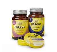 RESCUE Bach Flower Exam Preparation Bundle with Soothing Pastilles, Balance & Positivity Capsules, Night Capsules - 3-Item Bundle