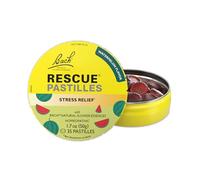 RESCUE Bach PASTILLES, Watermelon Flavor, Stress Relief Lozenges, Homeopathic, Flower Essences, 35 Count