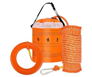 Rescue Bags, Lifeguard Launch Line, Floating Rescue, Long Range Floating Rope, Durable Tied Rope, Waterproof River Aid Kit, Safety Equipment for Use at the