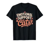 Rescue Cat Mom Emotional Support Cats Never Enough Therapy T-Shirt