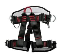 Rescue Climbing Harness - Adjustable Half Body Support, Heavy Duty Safety Equipment | Versatile Outdoor Belt For Men Women Adults In Hiking Caving Rappelling Activities And Mountain Adventure Training