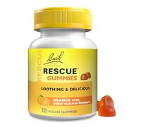 Rescue Day Gummies (30 Pack), Supports Normal Mental Performance, Orange Flavour, Flower Essences, Alcohol Free Vegan Gummies, Pack of 30