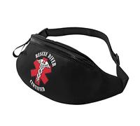 Rescue Diver Certified Casual Fanny Pack Men's and Women's Leisure Sports Waist Bag Sports Day Exercise Gift