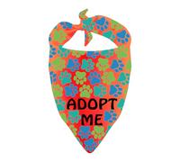 Rescue Dog Bandana Adopt Me Triangle Dog Bandana Adoption Dog Pet Scarf Gift (Adopt Me)