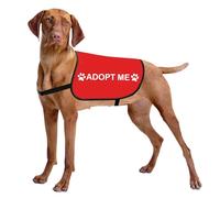 Rescue Dog Jacket Vest Adopt ME Dog Vest Service Apparel Working Clothes (Adopt ME-Large)