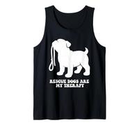Rescue Dogs Are My Therapy Adopt A Pet Adoption Puppy Lover Tank Top