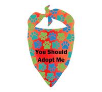 Rescue Dogs Bandana You Should Adopt Me Triangle Dog Bandana Adoption Dog Gift (You Should Adopt Me)