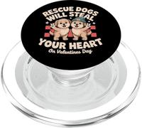 Rescue Dogs Will Steal Your Heart Dog Rescue Valentine PopSockets PopGrip for MagSafe