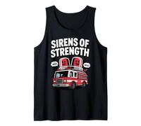 Rescue Hero Firefighter Fire Truck Squad Wild Wee Woo Tank Top