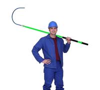 Rescue Hook Electrical Safety, High Voltage Life Hook with Pole, Heavy Duty Portable Fiberglass Emergency Lifesaving Rods, Non-Conductive Life-Saving Pole Stick, Safety & Defense Tools(Green,1 pcs-2m/