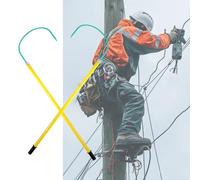 Rescue Hook, Electrical Safety Life-Saving Pole Bar, Non-Conductive Body Pull Stick, Safety & Defense Tools for Emergency Care, Fire Electrician Factory Home(4 m/13.1 ft)