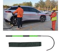 Rescue Hook High Voltage Work Fibreglass Insulated Rescue Life Pole Commercial, 10 35 110 220 KV High Voltage Electrical Rescue Hooks for Construction Sites/Hybrid Vehicles/Electric Repair(Green,