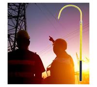 Rescue Hook High Voltage Work High Voltage Insulated Body Rescue Hook, 3 5 10 Ft Long Portable Electrical Safety 6 Foot Emergency Life-Saving Pull Rods, Special Electrician Tools for Aerial Work(Yello