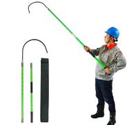 Rescue Hook Kit， Non-Slip Handle for Anti-Electrocution, Firefighting and Electrician Safety Tool(Grün,2m/78in)