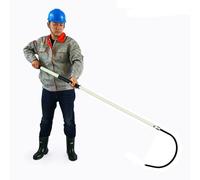 Rescue Hook Lifeguard Rod Rescue Hook Hotstick, Electrical Safety, 9.8ft 6.5ft 4.9ft 3.3foot, Lightweight Insulated Anti-electrocution Life-Saving Hook with Non-Slip Handle, Multi-Purpose Stick(White,