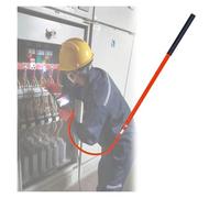 Rescue Hook, Portable Emergency Rescue Pole, Substation Body Rescue Hook, Commercial High Voltage Fiberglass Rescue Sticks(Red,100cm/3.3ft)