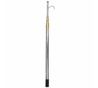 Rescue Hook with 13ft-20ft Extension Pole - Adjustable Life-Saving Safety Tool for Pools, Beaches, Yachts - Durable Silver Life Hook for Quick Emergency Response