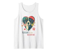 Rescue is My Valentine Pet Adoption Lover Tank Top