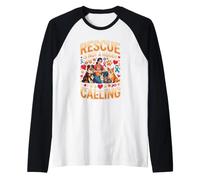 Rescue is Not A Hobby Its A Calling Pets Raglan Baseball Tee