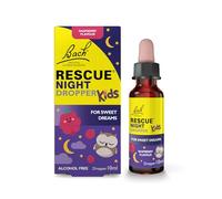 Rescue Kids Night Dropper (10ml), Raspberry, Soothing Support for Restful Nights, Flower Essences, to Support Your Child and Promote A Calming Bedtime Routine, Alcohol Free