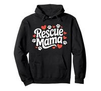 Rescue Mama Cute Dog and Animal Adoption Foster Mom Women's Pullover Hoodie