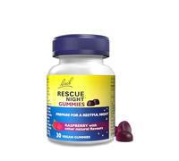 Rescue Night Gummies | Natural Bedtime Support | Bach Original Flower Essences | 30 Vegan Raspberry Flavoured Gummies | Help Prepare for Restful Sleep
