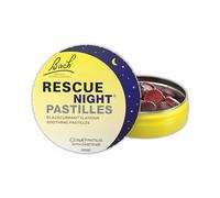 Rescue Night Pastilles | Blackcurrant Flavoured | Natural Bedtime Support | Bach™ Original Flower Essences | Chewable pastilles | Help Prepare for a Restful Sleep | 50g tin