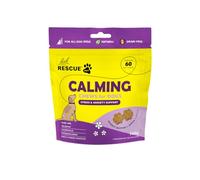 RESCUE Pet Calming Chews for Dogs, 60 Soft Chews - Calming support with natural Chamomile, Passionflower & Valerian - Helps Soothe Stress & Anxiety - Peanut Butter & Apple Flavour