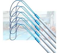 Rescue Pole with Body Hook 12 Ft - Telescopic Extendable Lifeguard Equipment for Swimming Pool Safety, Ideal for Rescuing Adults and Children