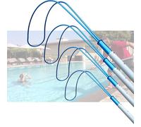 Rescue Pool Pole,Emergency Pool Rescue Hook With Telescopic Pole, 4-Piece Life-Saving Equipment Set, 16.4Ft Safety Rope & 24Cm Hook For Swimming Pool Safety And Lifeguard Use,4 Pcs,1M/3.3FT POLE+63CM