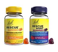 Rescue Remedy Gummies Variety Bundle, for Balanced Days and Restful Nights, 1 x Orange 1 x Berry, Easy to take, Vegan, Natural Flower essences, 2 x Packs of 60 Gummies