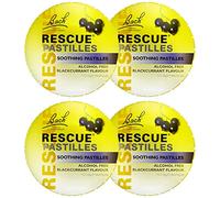 Rescue Remedy Pastilles 4 Pack Bundle, Blackcurrant, Emotional Wellness and Balance, Easy to Use Format, 4 x 50g Packs