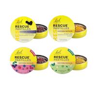 RESCUE Remedy Pastilles Flavour Variety Bundle with Mixed Berry, Blackcurrant, Orange & Elderflower, Apple & Mint - 4-Item Bundle | Bach Flower Essences