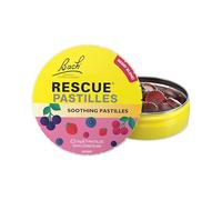 Rescue Remedy Pastilles | Mixed Berry Flavoured | Daily Support for Stressful Moments | Bach Original Flower Essences | Chewable Pastilles | 50g Travel Tin