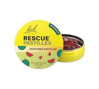 Rescue Remedy Pastilles | Watermelon Flavoured | Daily Support for Stressful Moments | Bach Original Flower Essences | Chewable Pastilles | 50g Travel Tin