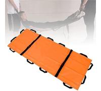 Rescue Stretcher Folding Stretcher Simple Portable Transport Unit Carrying Bag Patient Transfer Sheet Transport Stretcher With 12 Handles For Home Emergency Work,Orange