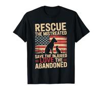 Rescue The Mistreated Dog Lover Patriotic T-Shirt