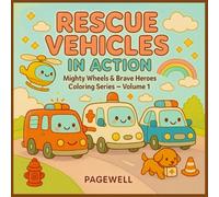 Rescue Vehicles in Action - Kids Coloring Book: Mighty Wheels & Brave Heroes - Volume 1
