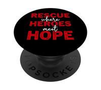 Rescue Where Heroes Meet Hope SAR First Responder PopSockets Adhesive PopGrip