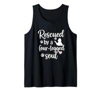 Rescued by a Four-Legged Soul Design Pet Love Tank Top