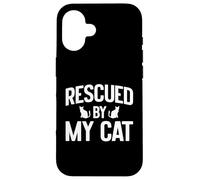 Rescued by My Cat Mom Case for iPhone 16